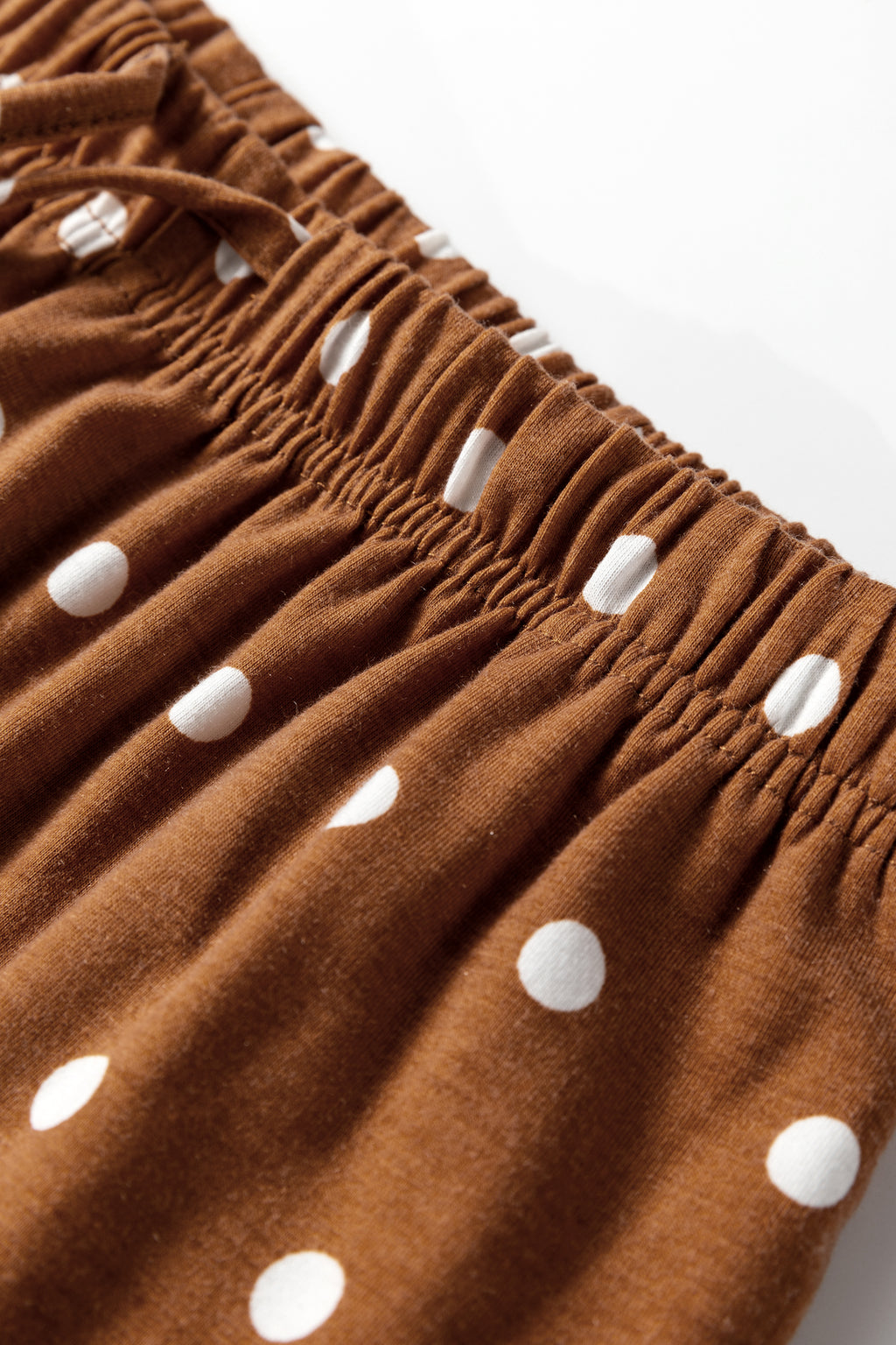 Cozy Brown Polka Dot Pajama Set