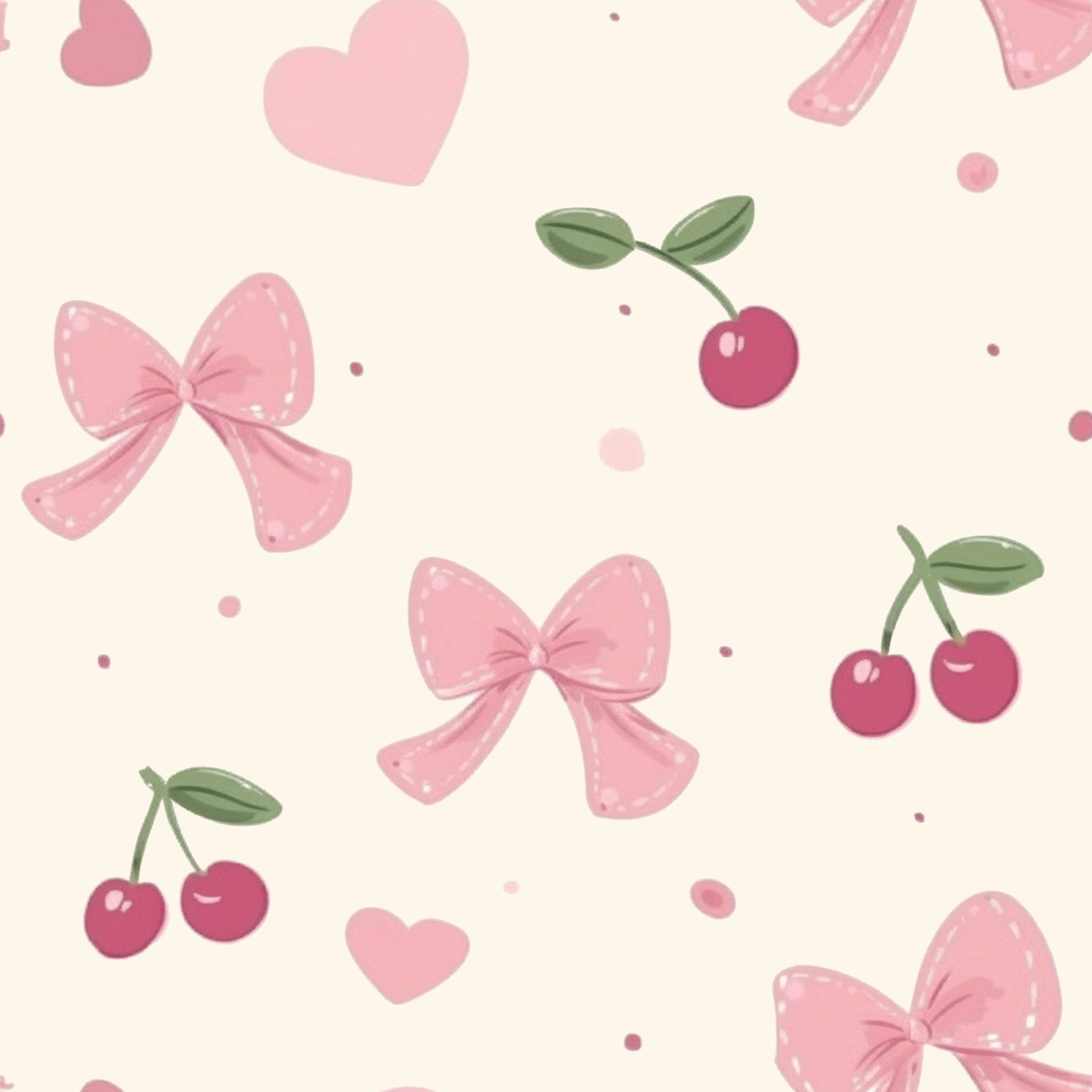 Sweet Bow Fruit Print Pajama Set