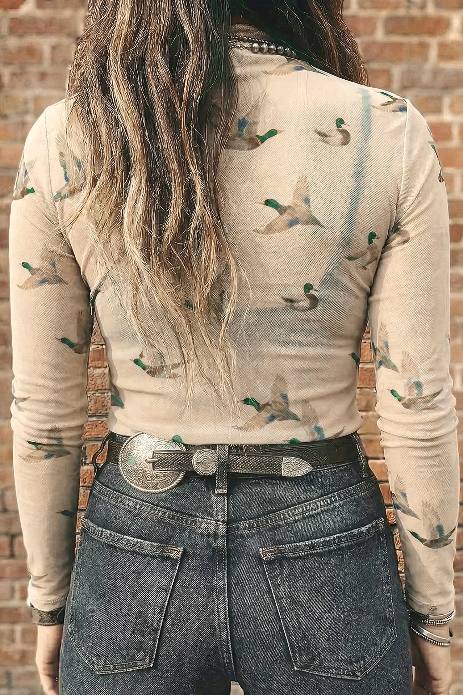 Desert Rodeo Western Mesh Top