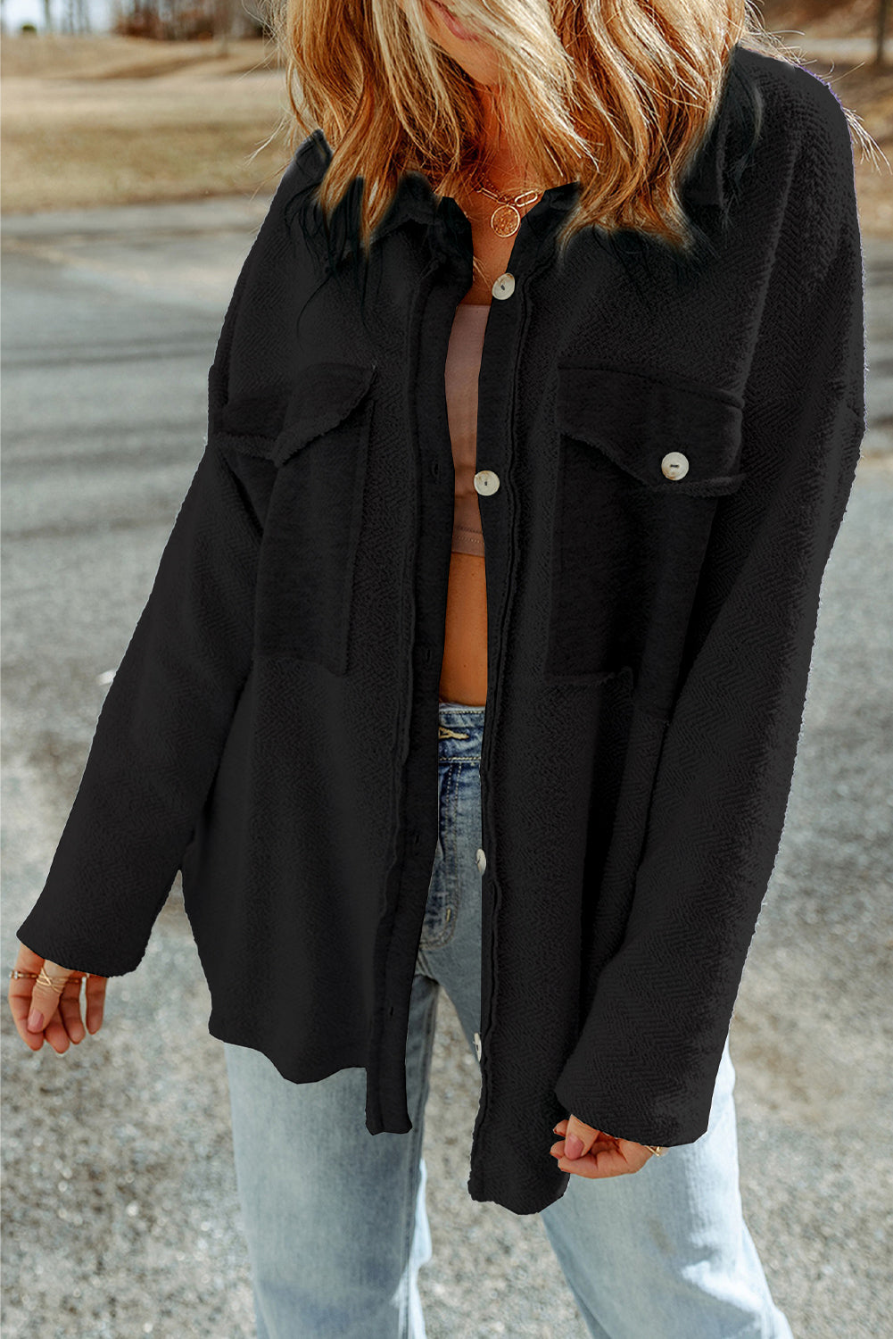 Backroad Contrast Pocket Shacket