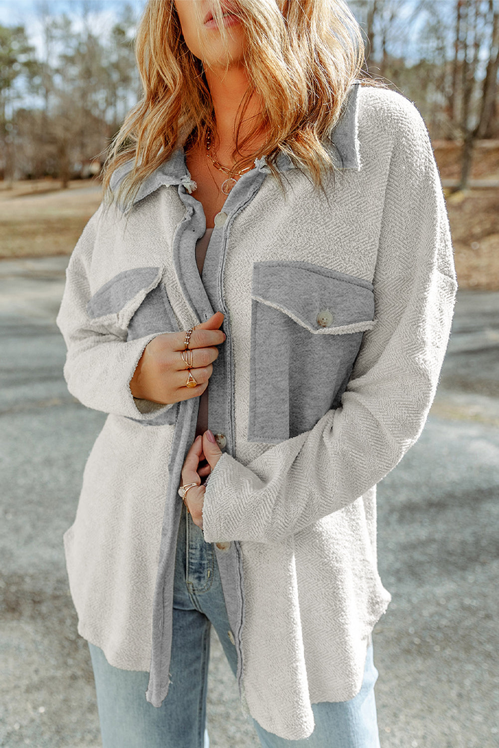 Backroad Contrast Pocket Shacket