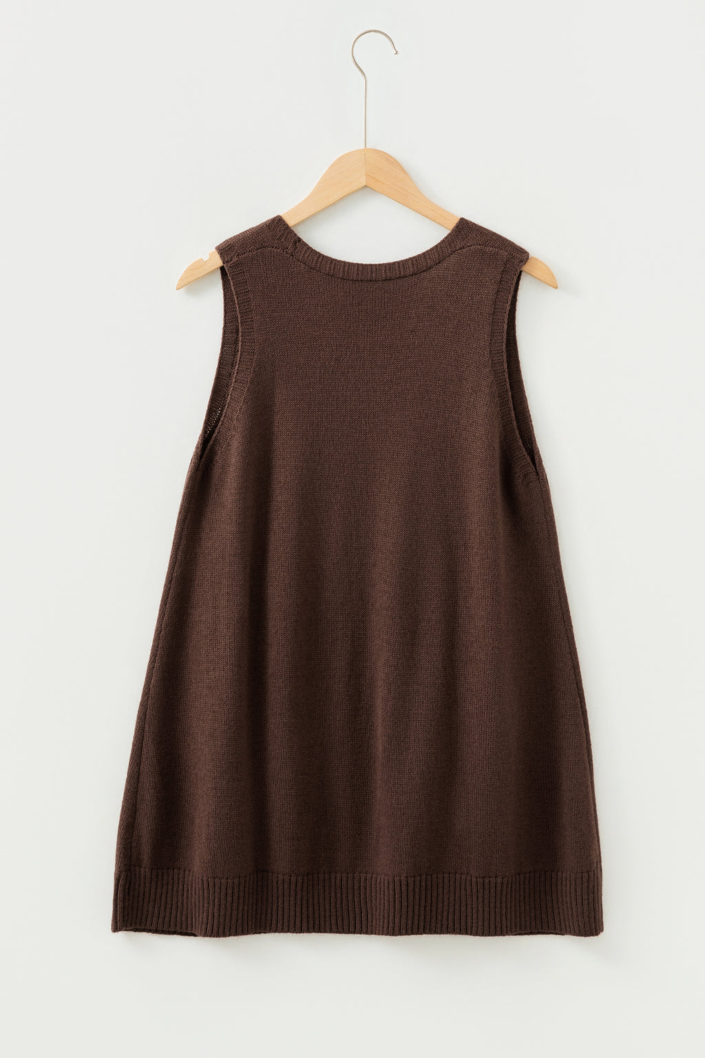 Easy Layer Pocket Tunic Sweater Vest