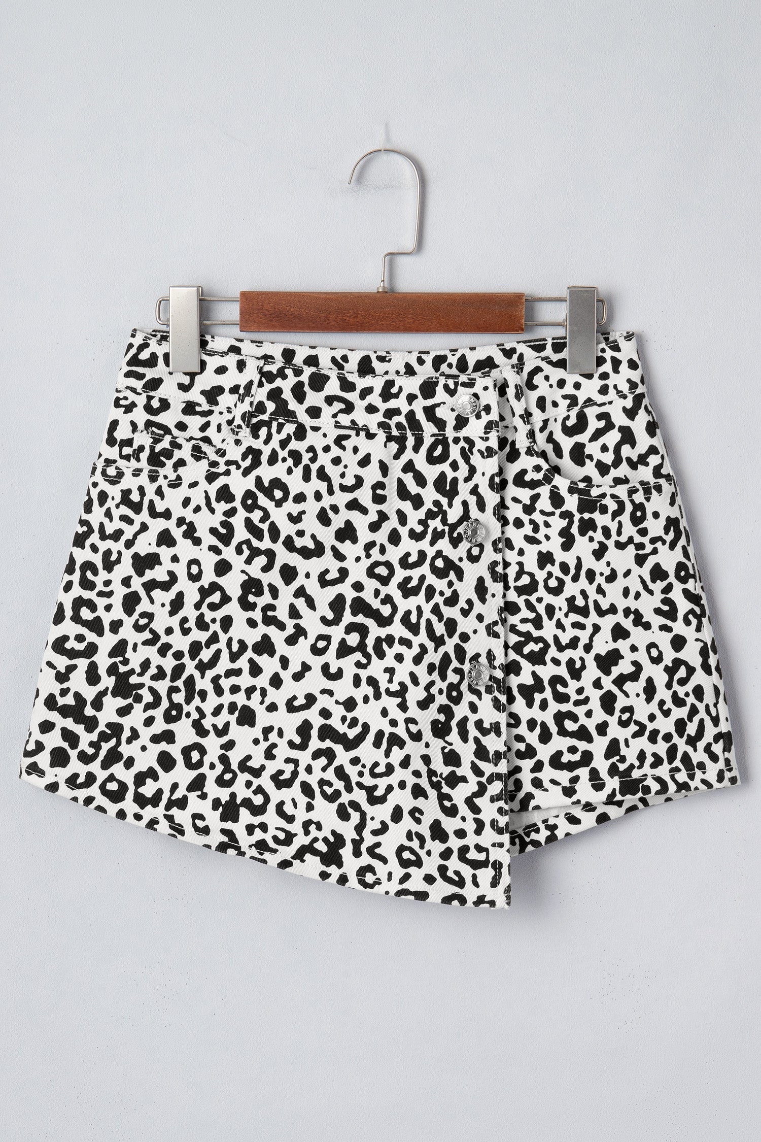 Wild Side Leopard Denim Shorts
