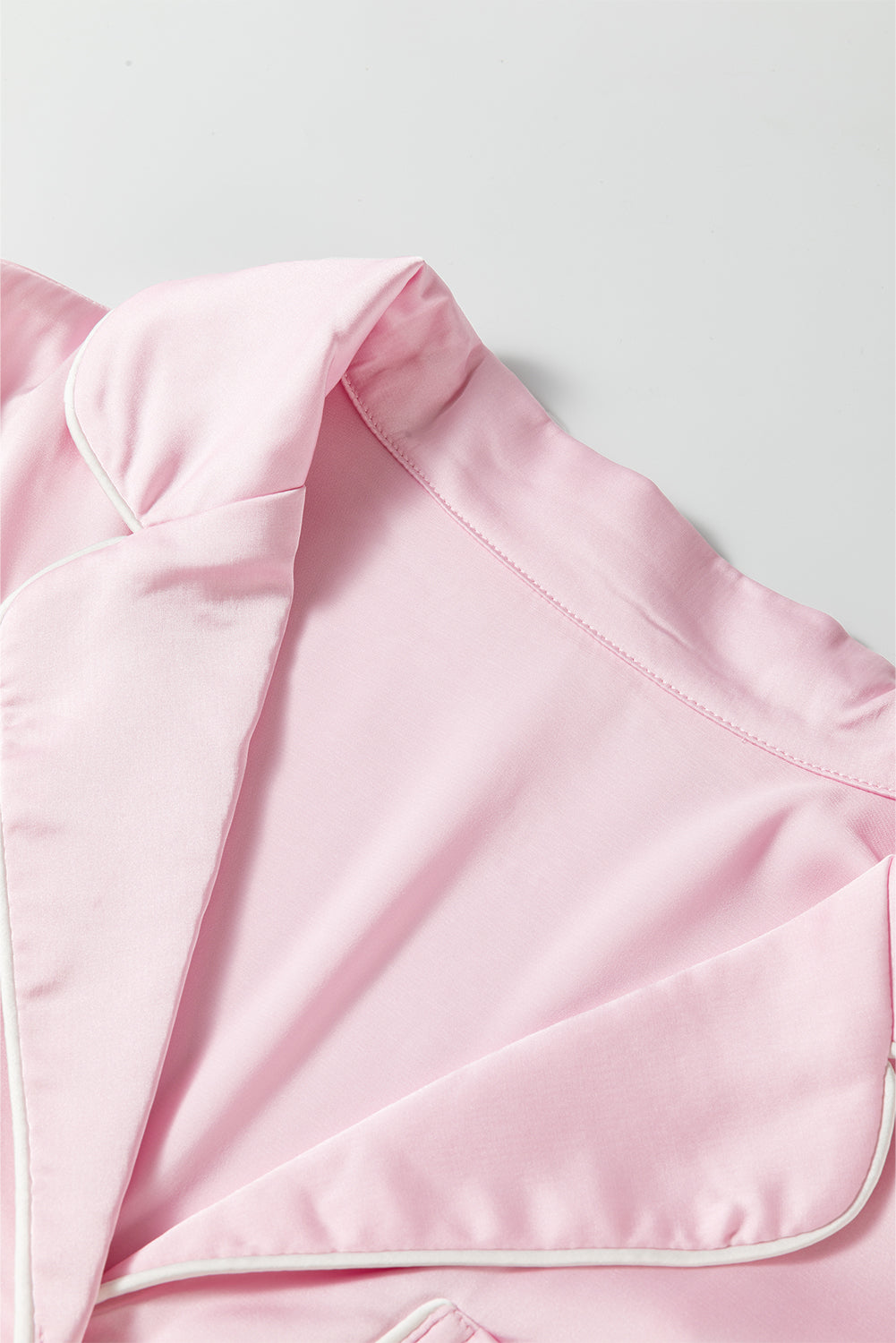 Southern Belle Pink Satin Pajama Set
