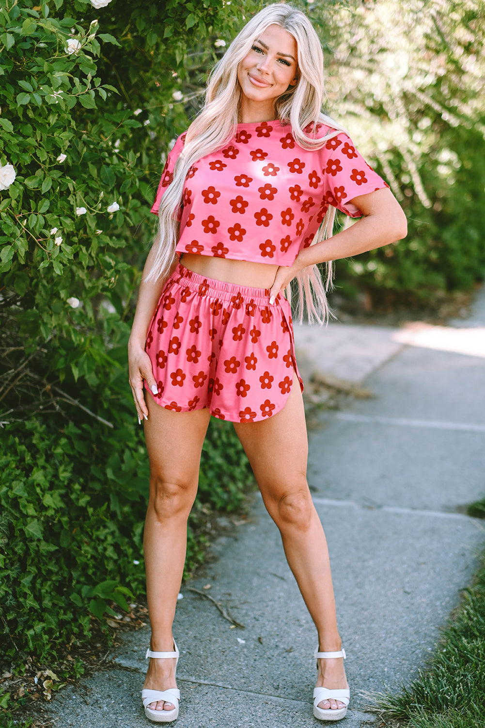 Vintage Rose Floral Lounge Set