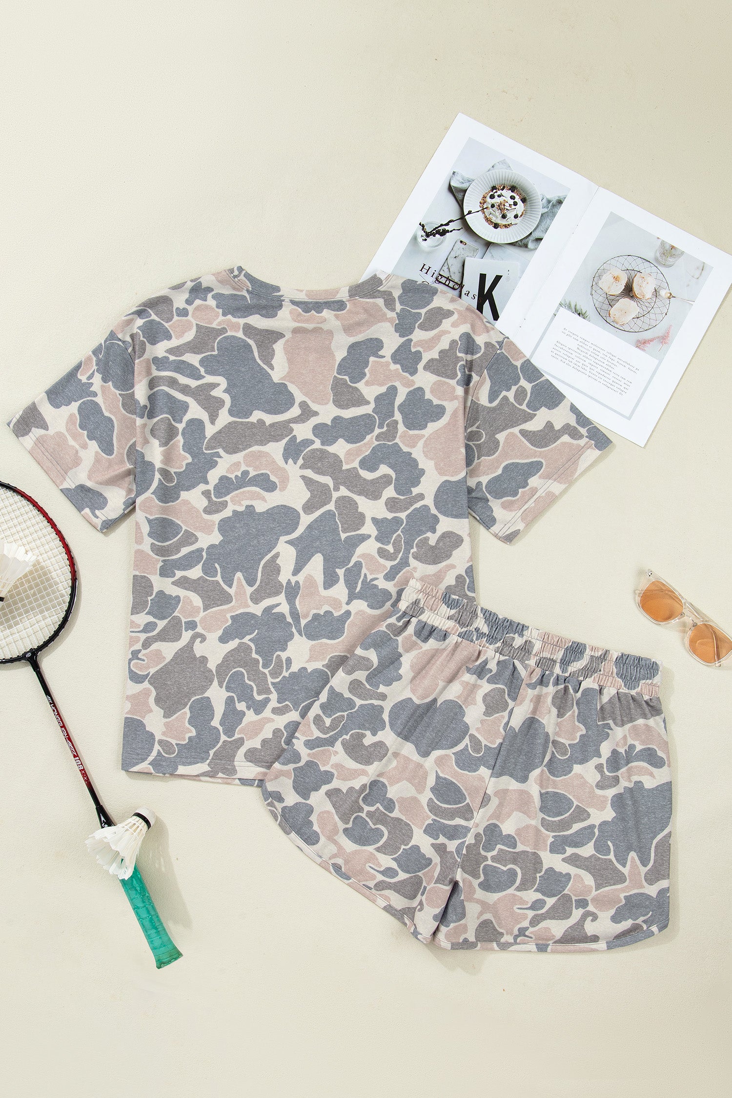 Rebel Camo Lounge Short Set