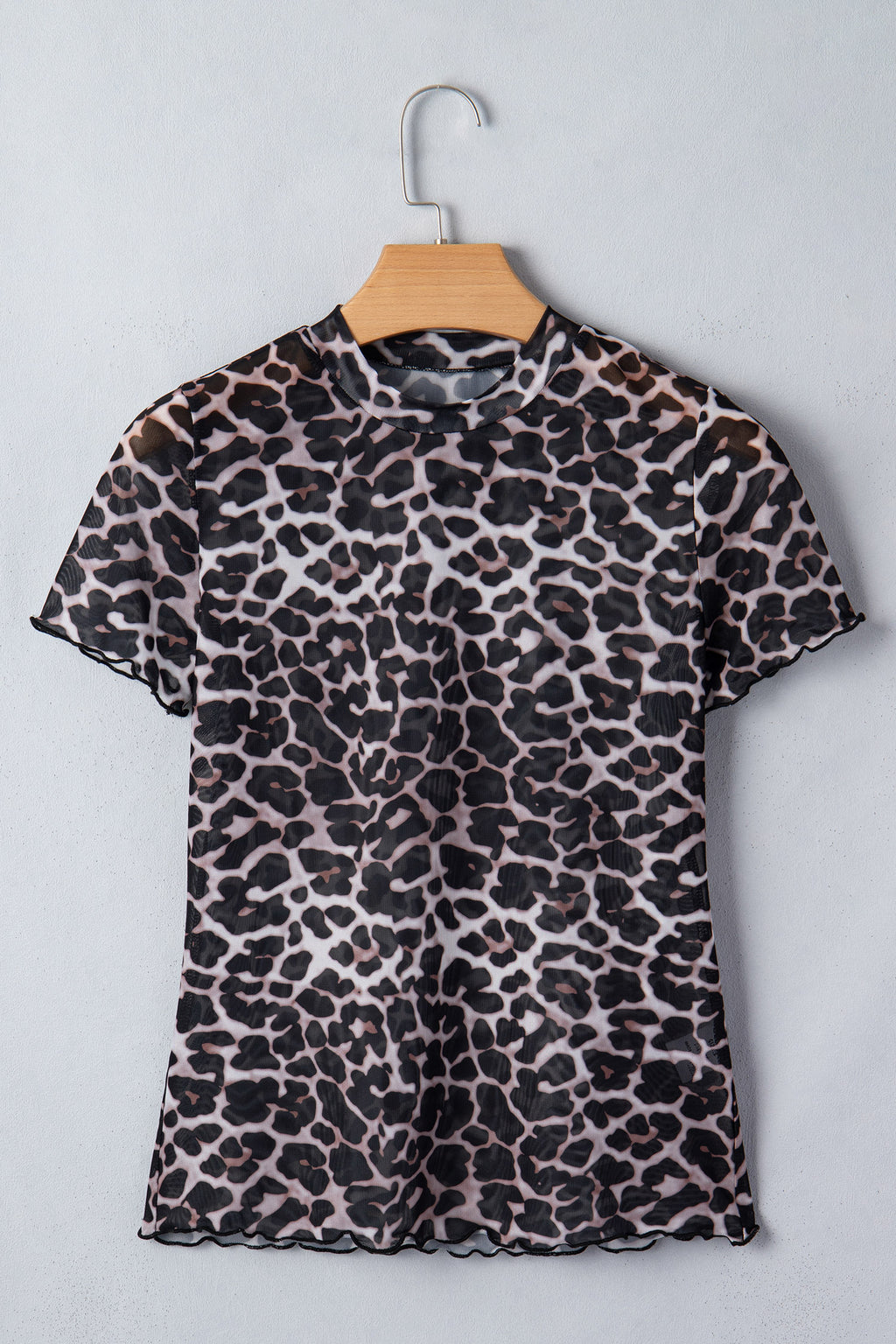 Wild Side Leopard Mesh Top