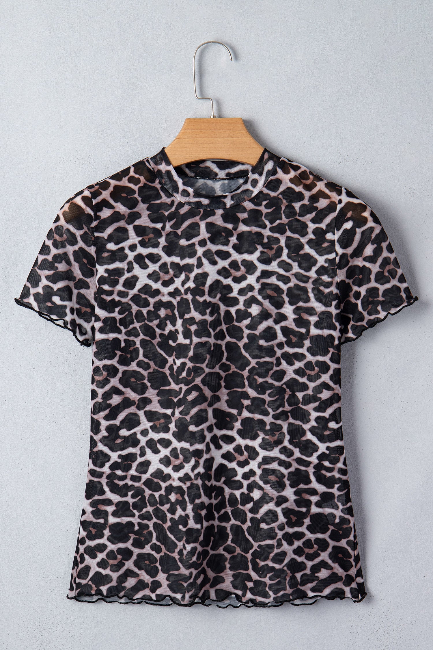 Wild Side Leopard Mesh Top