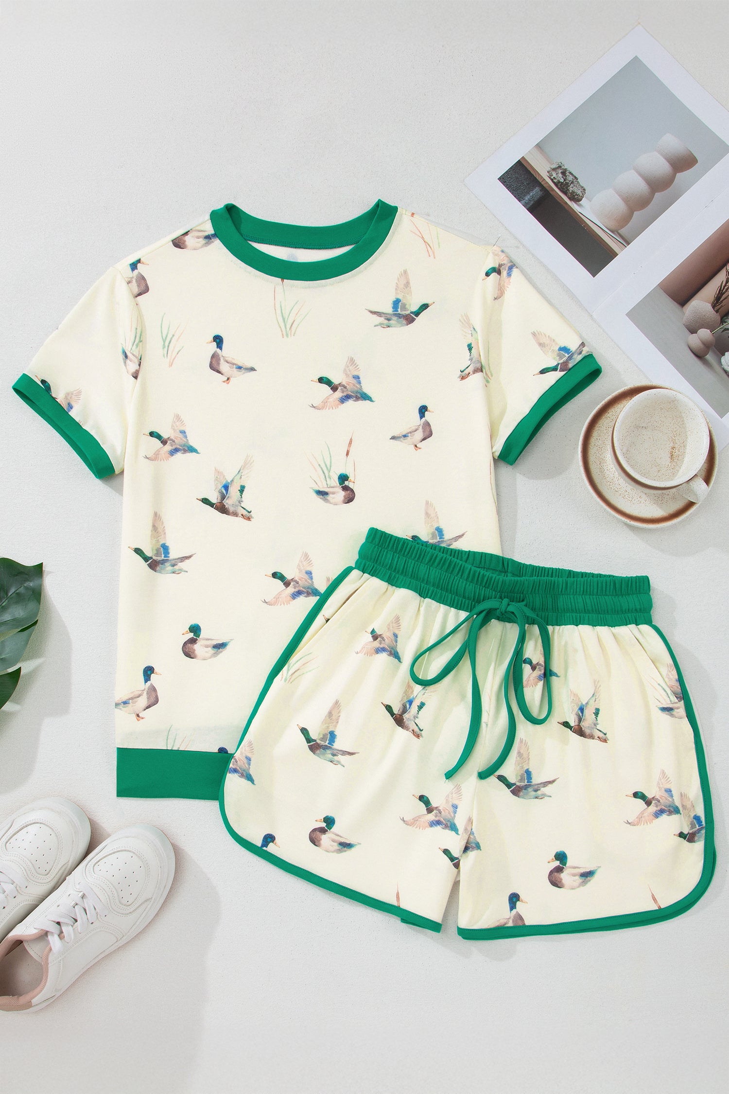 Mallard Country Contrast Trim Short Set