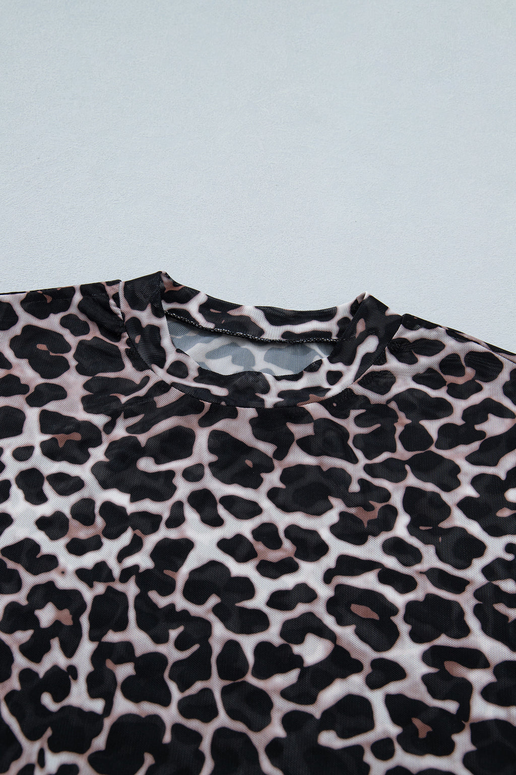 Wild Side Leopard Mesh Top