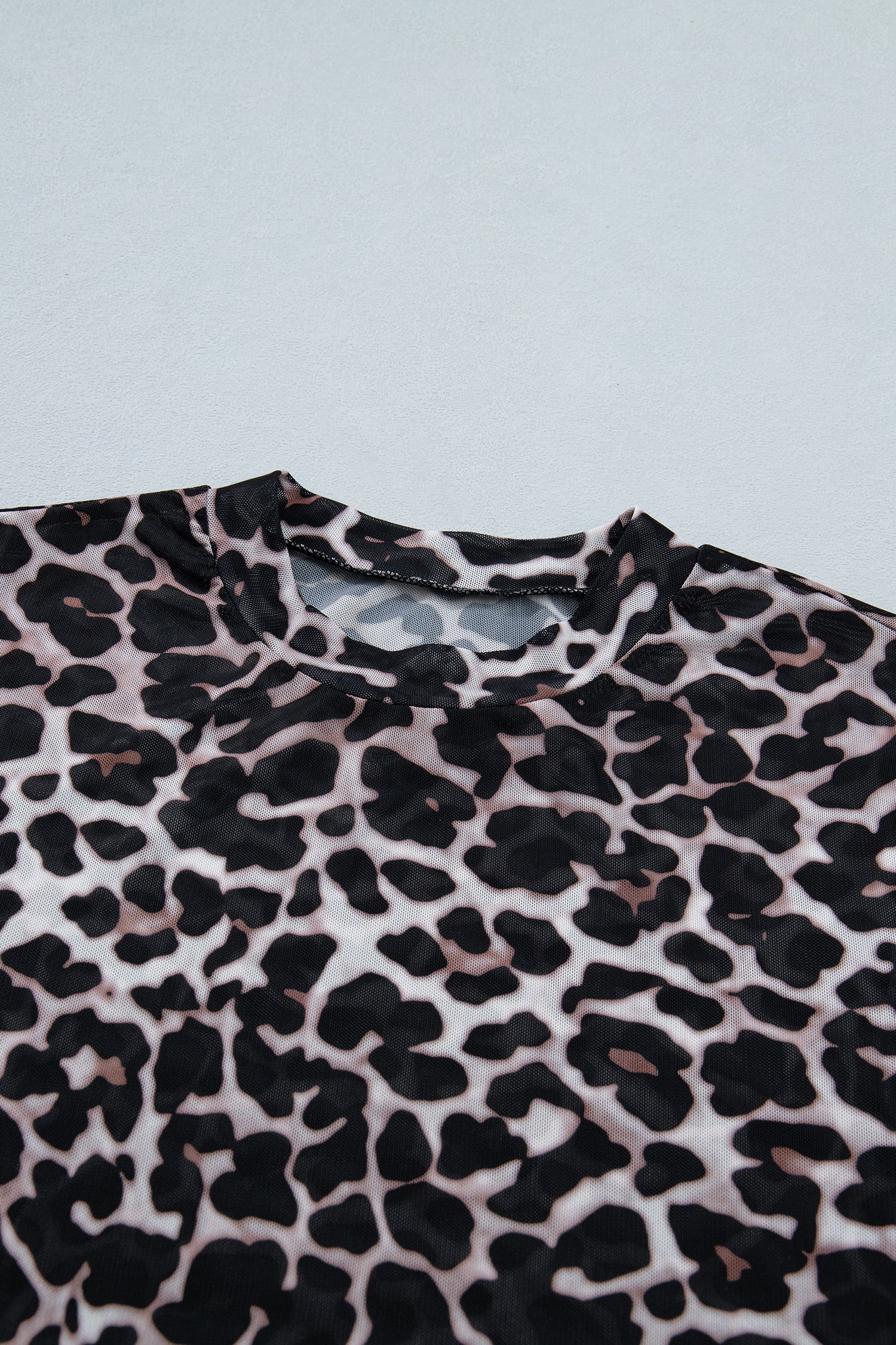 Wild Side Leopard Mesh Top