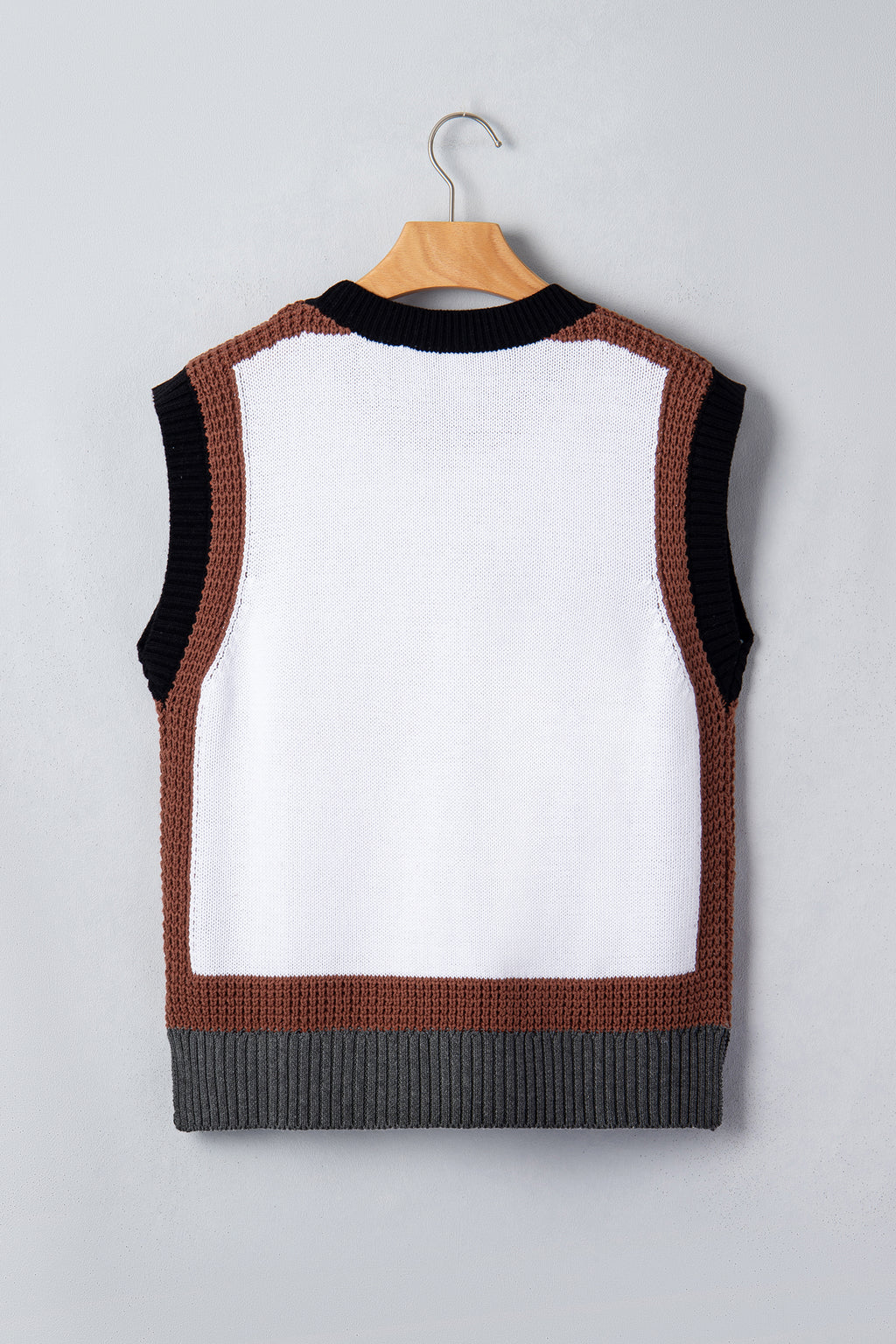 Western Horse Colorblock Sweater Vest