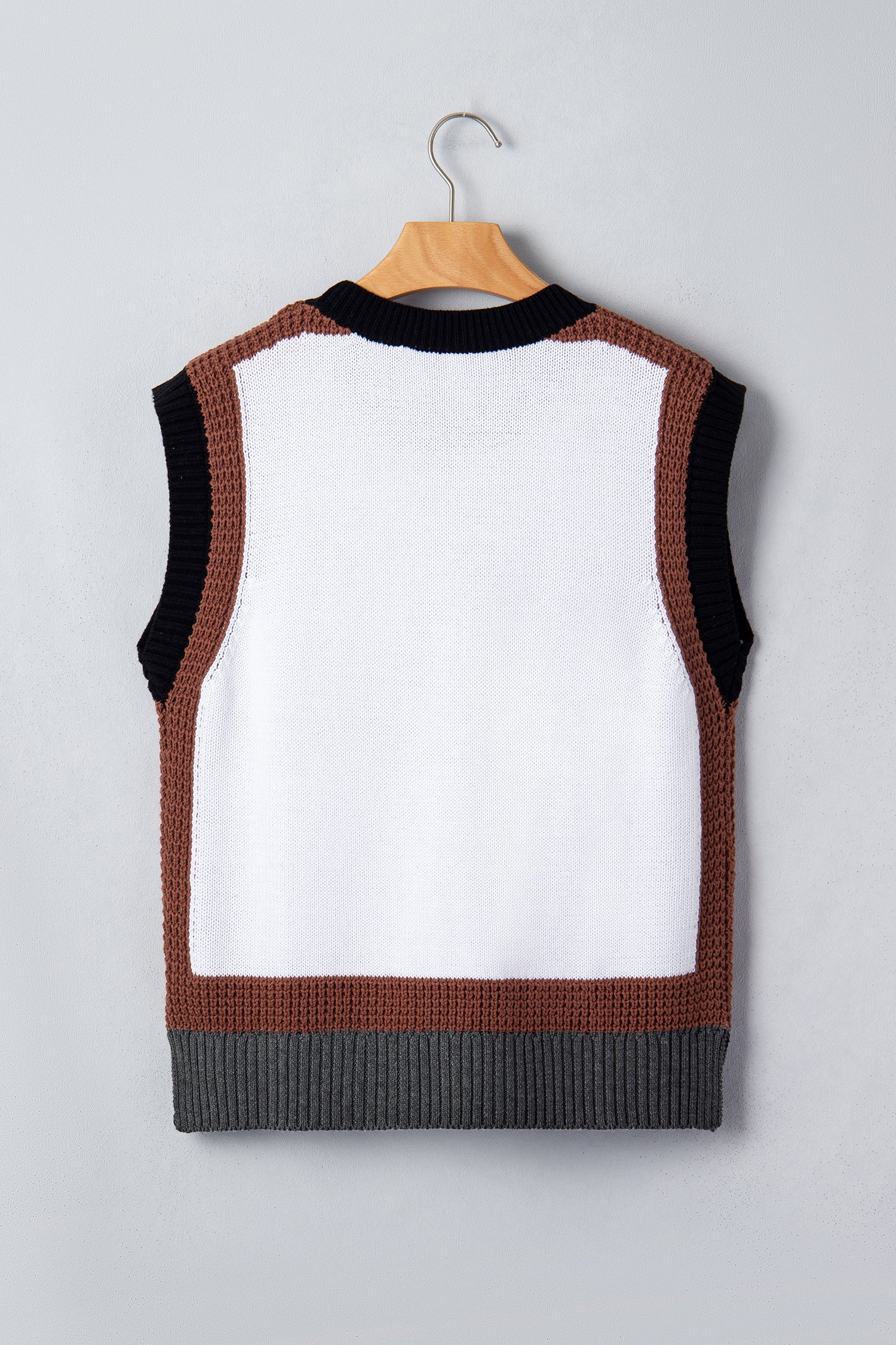 Western Horse Colorblock Sweater Vest