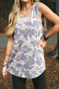 Retro Camo Oversized Tank Top
