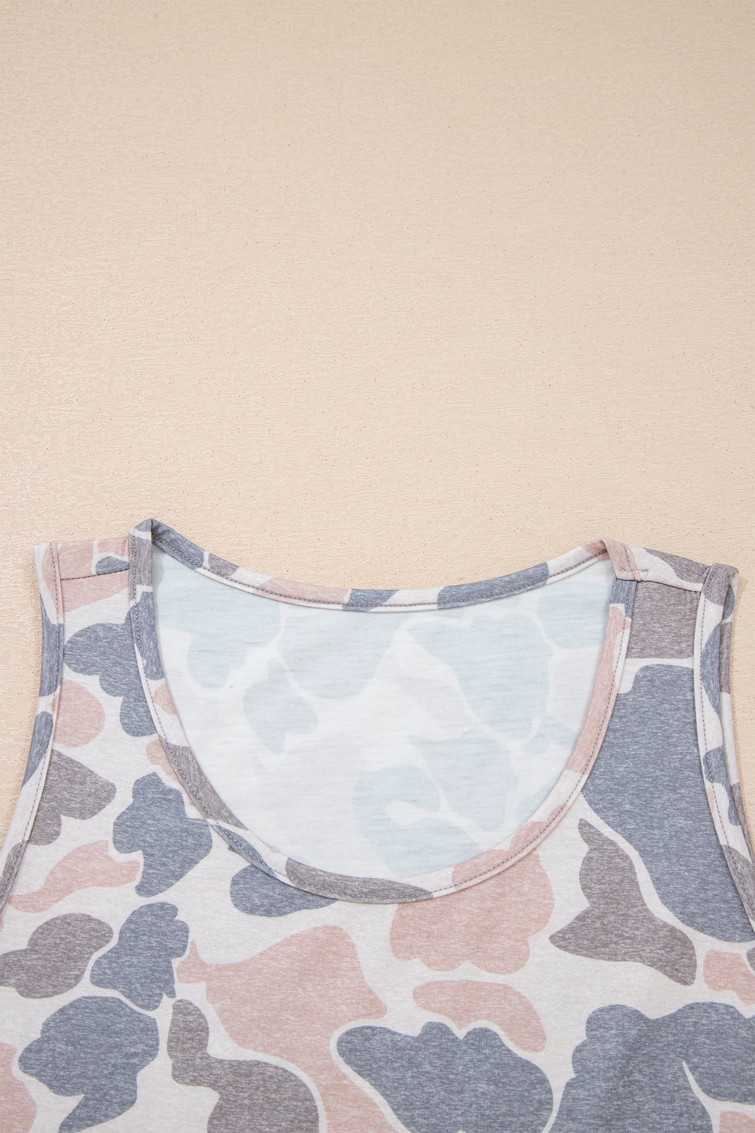 Retro Camo Oversized Tank Top