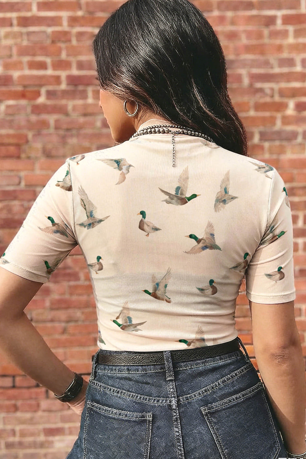 Mallard Country Mesh Top