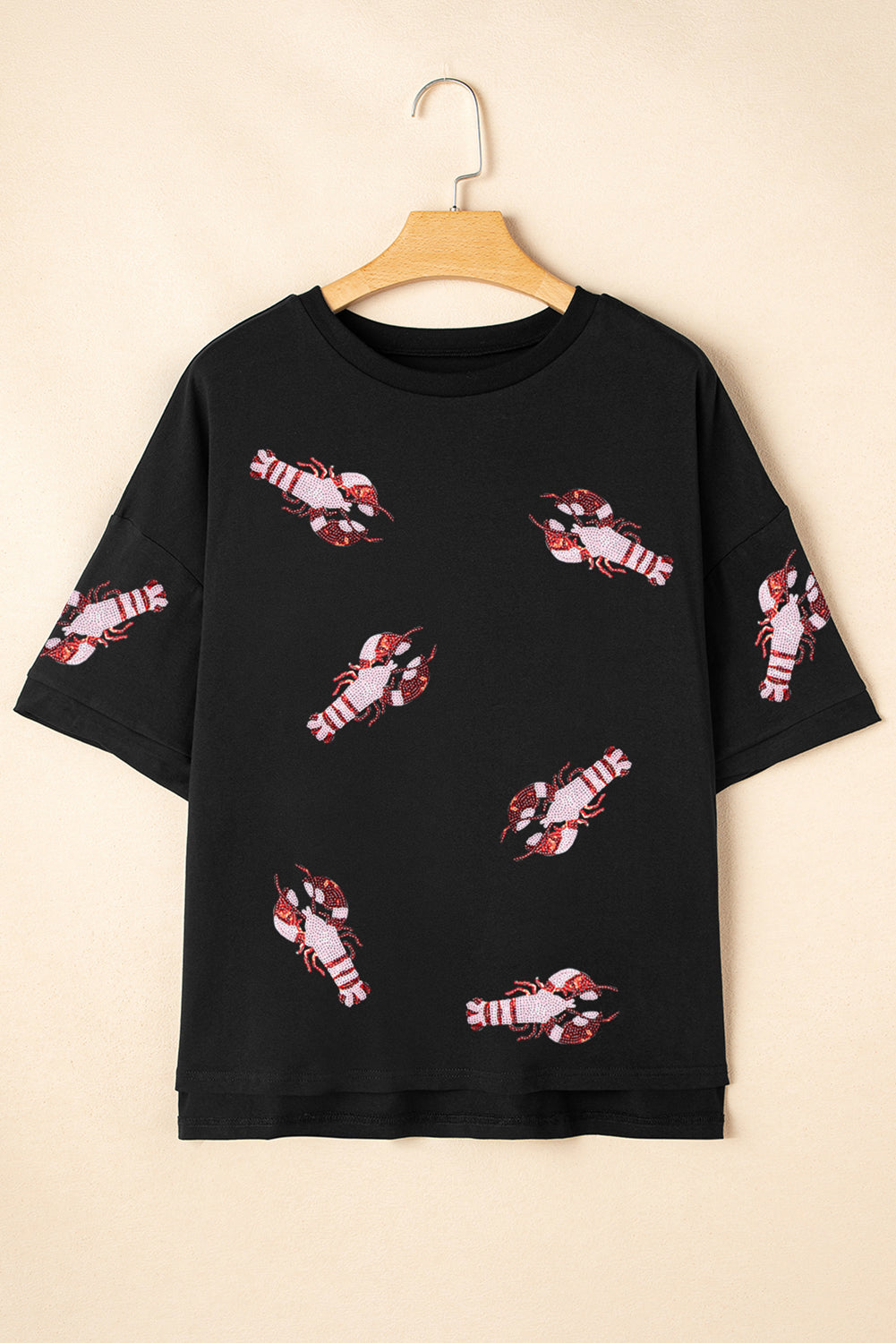 Louisiana Sequin Crawfish Tee