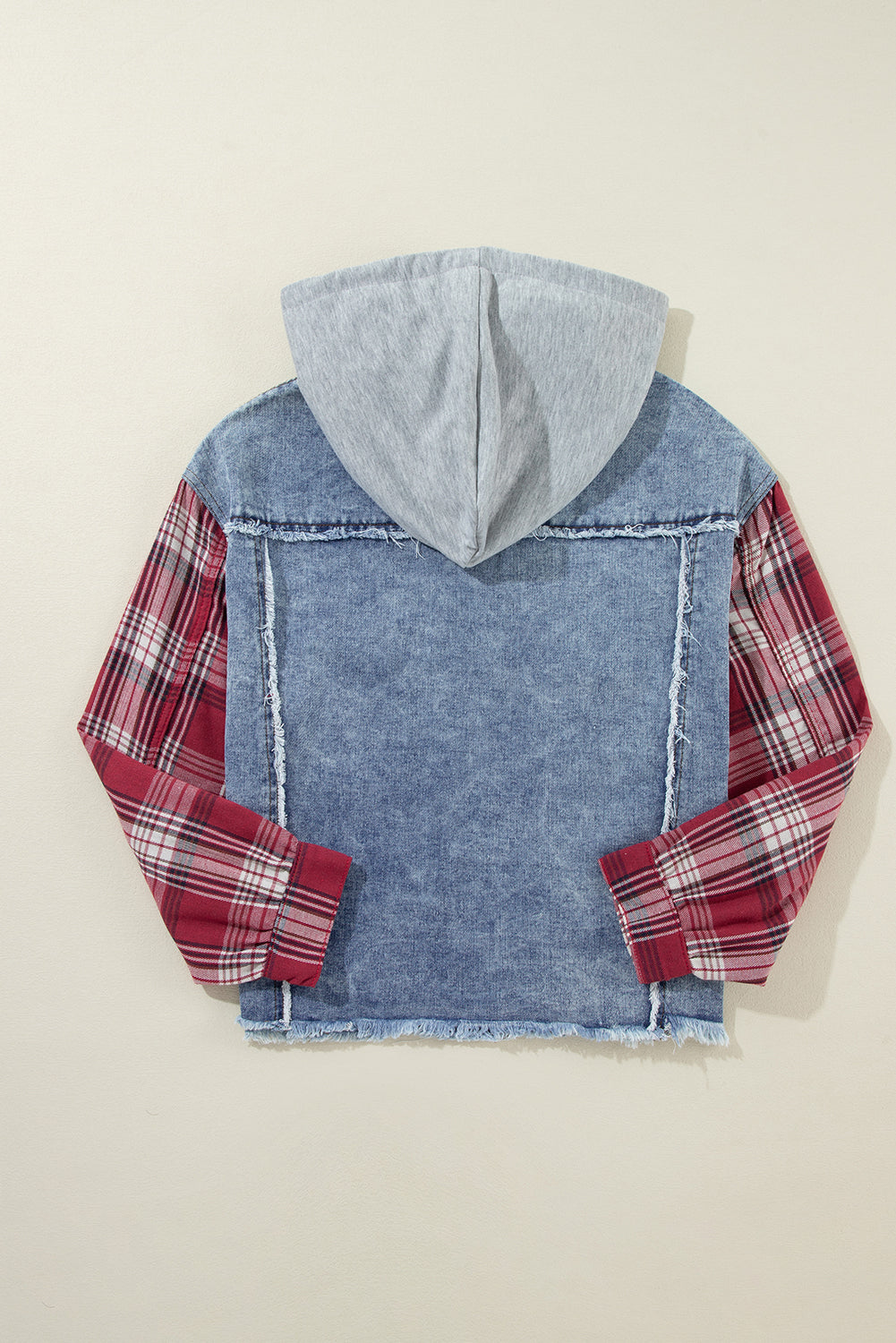 Backroad Plaid Patchwork Denim Jacket
