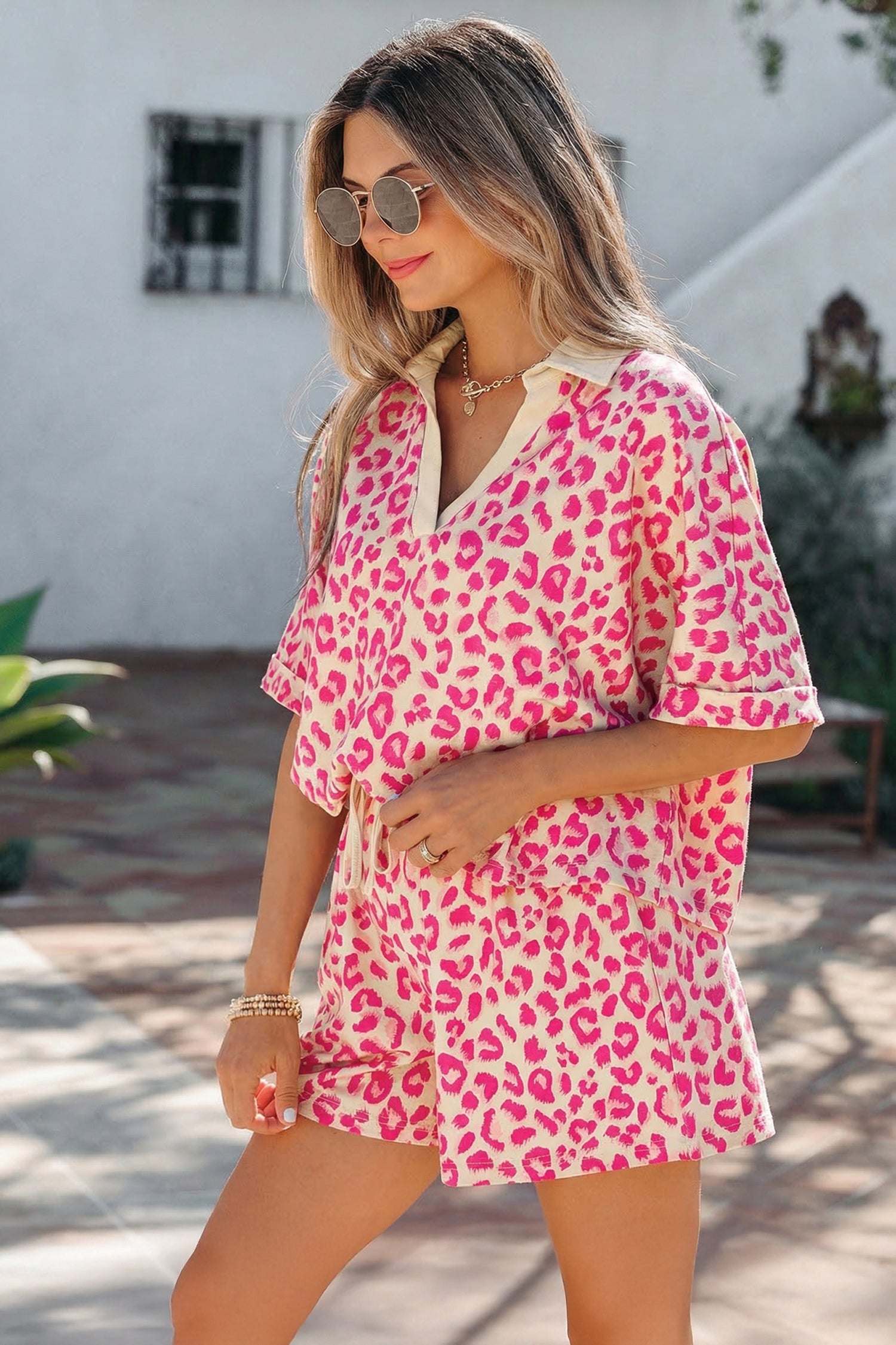 Wild West Leopard Short Set