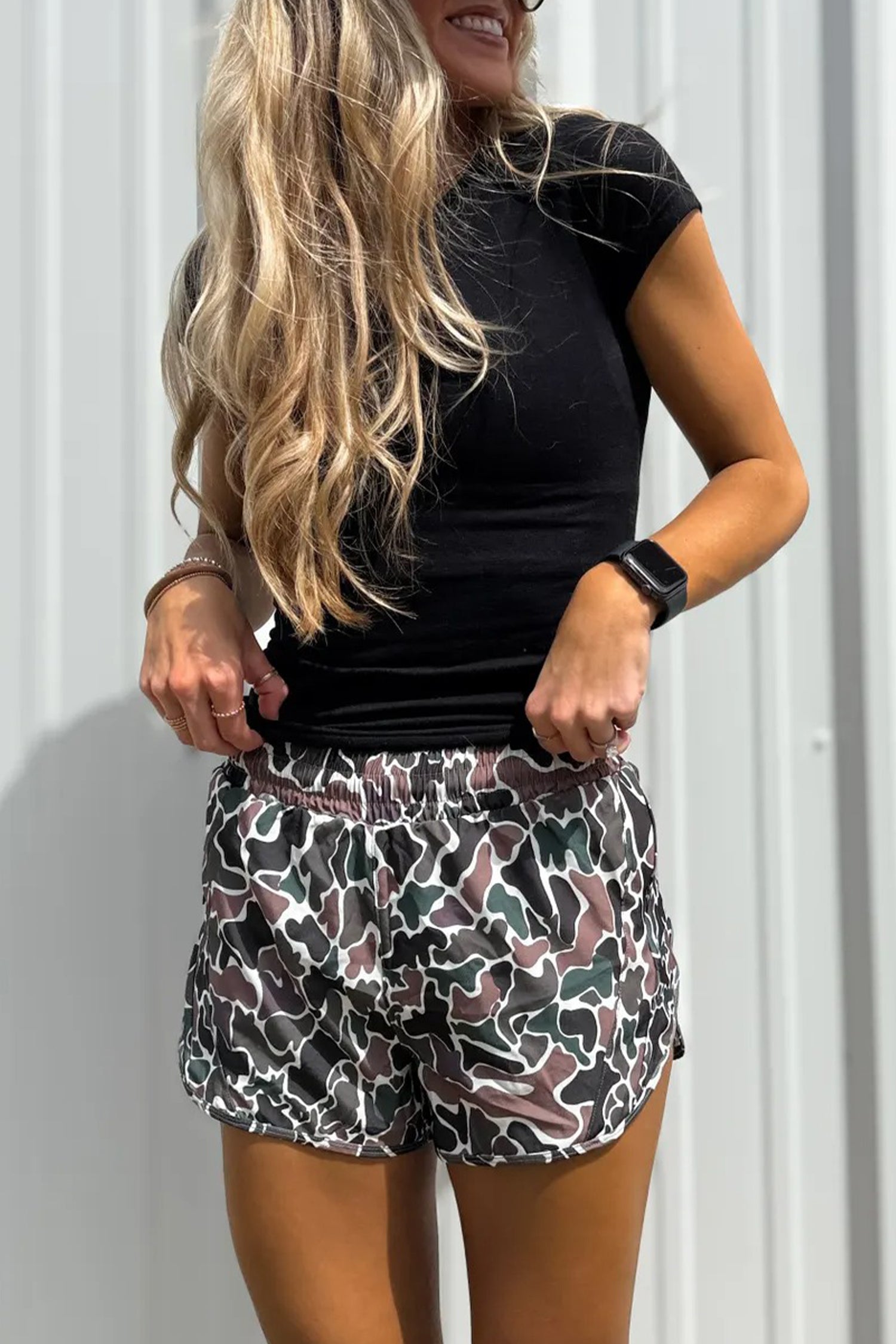 Retro Camo Athletic Shorts