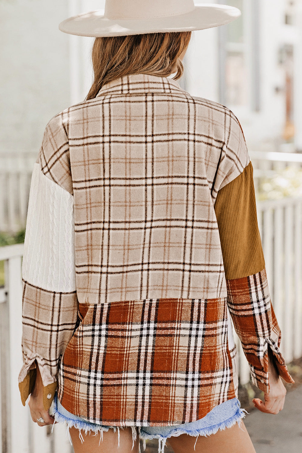 Harvest Plaid Patchwork Shacket