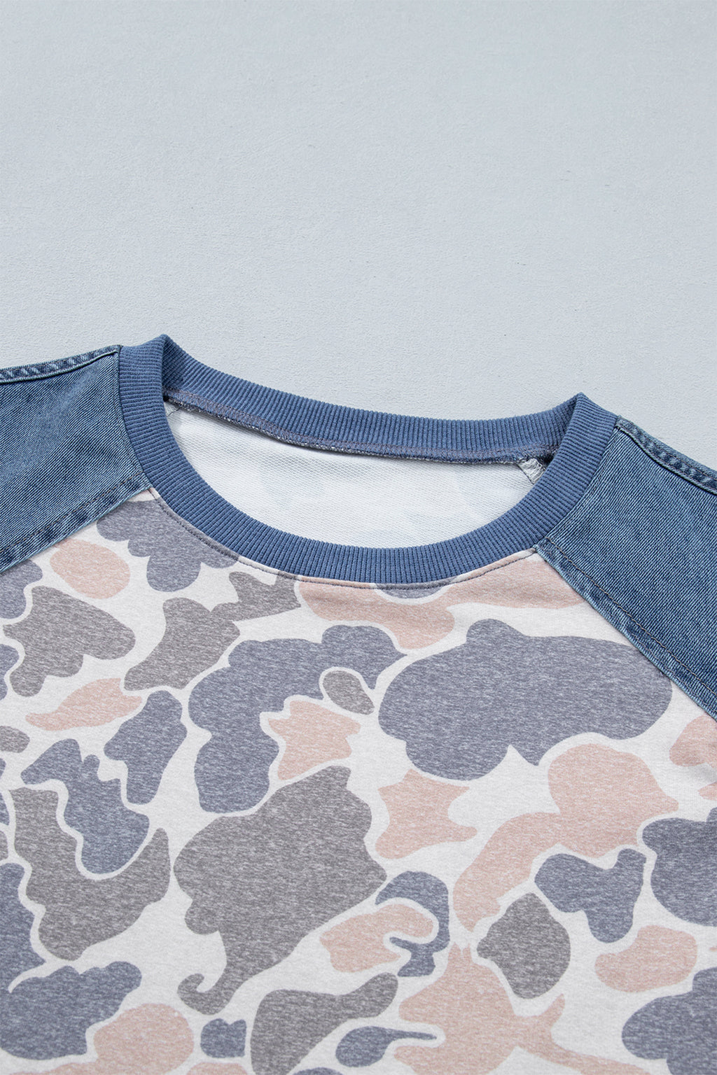 Rebel Camo Denim Sleeve Tee