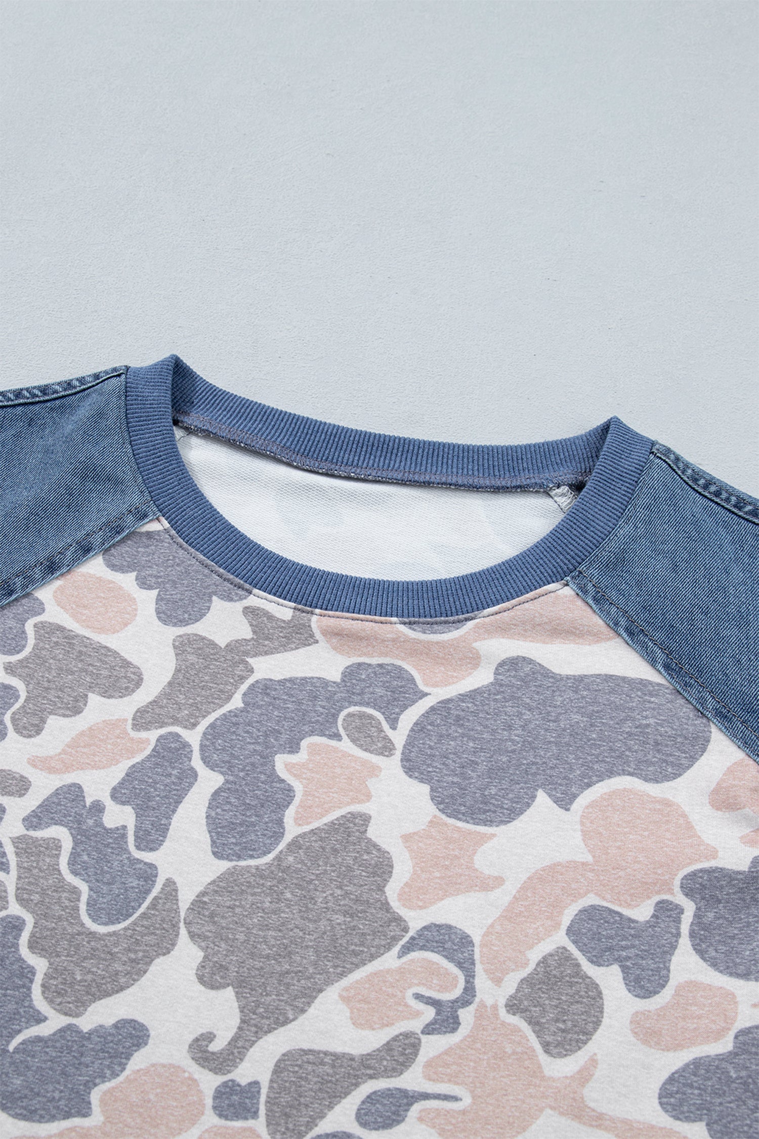Rebel Camo Denim Sleeve Tee