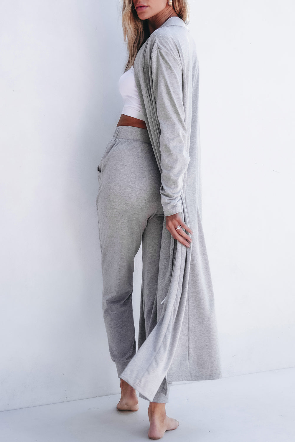 Easy Layer Long Cardigan Lounge Set