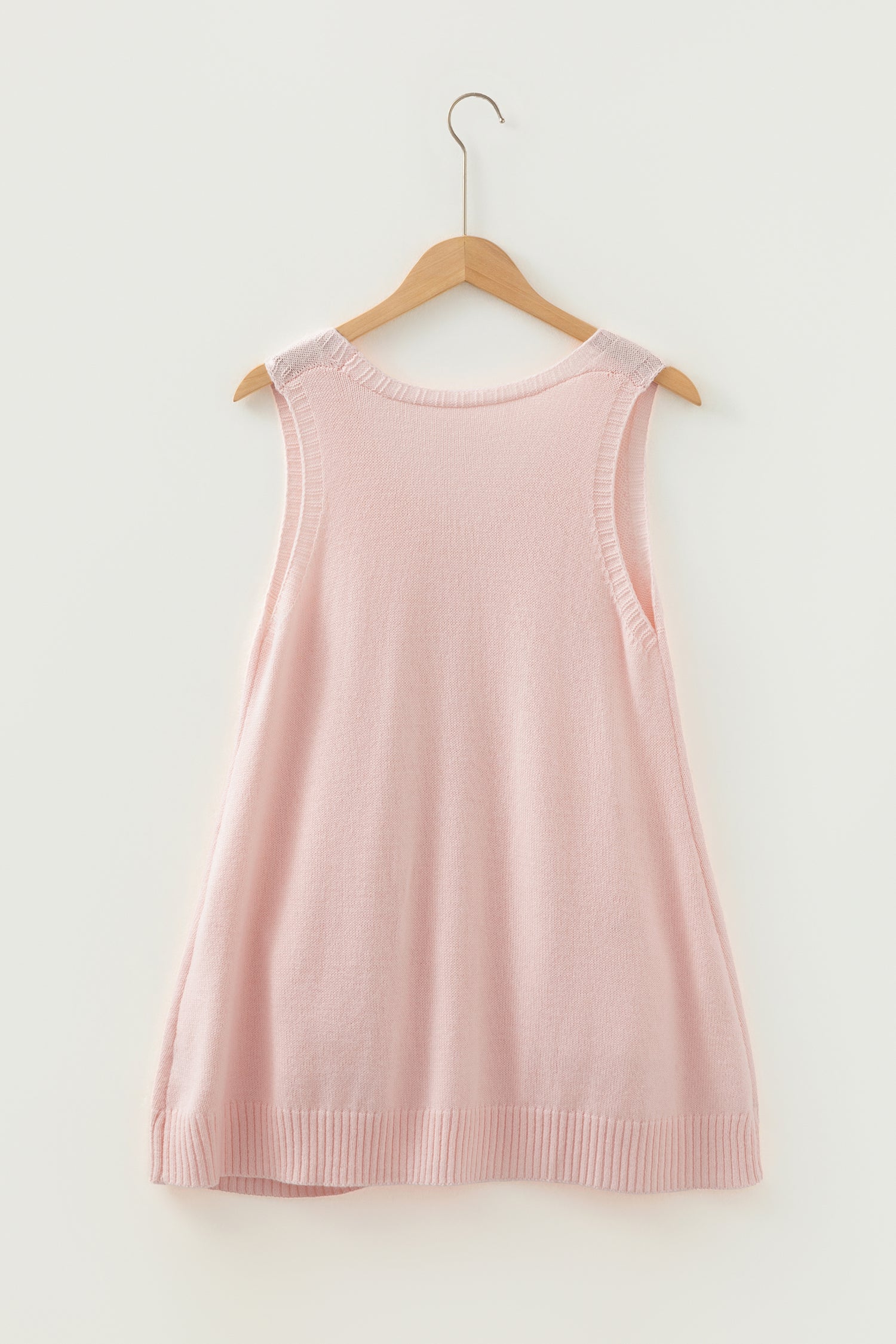 Easy Layer Pocket Tunic Sweater Vest