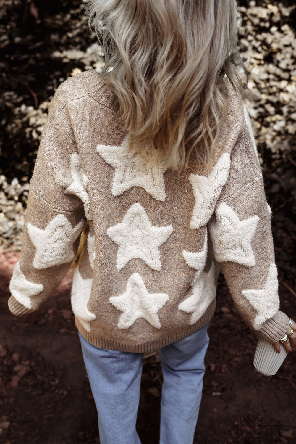 Cozy Sherpa Star Pocket Cardigan